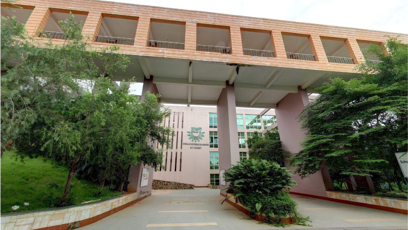Aerial view of KIIT School of Computer Engineering at Campus-25